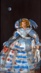 Menina with Blue Moon